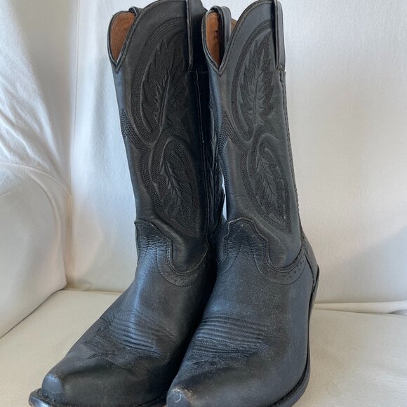Vintage black cowboy boots - Picture 1 of 6